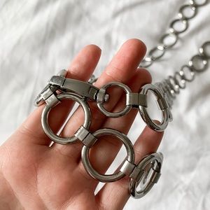 Silver Circle Chain Belt